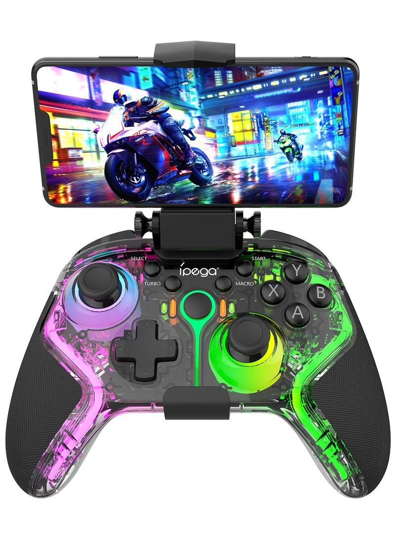 Ipega PG-9666T Game Controller For Switch, PC, Android, iOS Bluetooth Joystick With Vibration Gamepad, Wireless Controller With RGB Lighting - Image 5