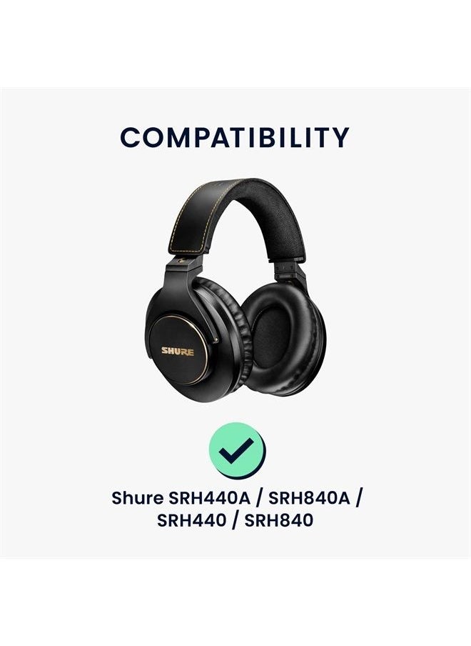 kwmobile Headphone Cable Compatible with Shure SRH440A / SRH840A / SRH440 / SRH840-300cm Cord with 3.5mm (1/8") Jack + 6.35mm (1/4") Jack Adapter  - Image 2