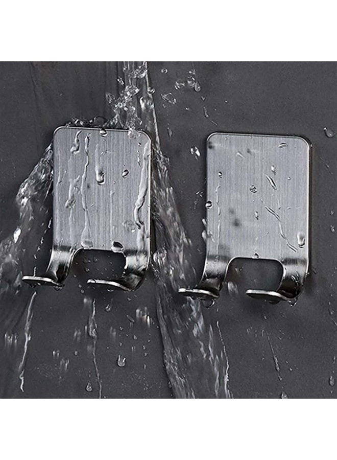 Stainless Steel Razor Holder, No Drill No Screw, 304 Razor Holder Men Shaving Shaver Shelf Shaving Razor Rack for Kitchen Bathroom Toilet, Viscose Wall Hooks Hanger Sticky Wall Hook 1 Pcs  - Image 5