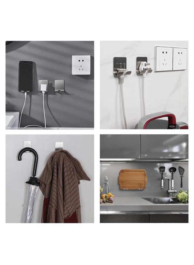 Stainless Steel Razor Holder, No Drill No Screw, 304 Razor Holder Men Shaving Shaver Shelf Shaving Razor Rack for Kitchen Bathroom Toilet, Viscose Wall Hooks Hanger Sticky Wall Hook 1 Pcs  - Image 4
