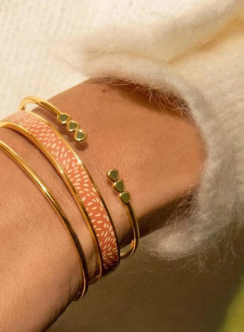 Bangle up Enamel Adjustable Thin Cuff