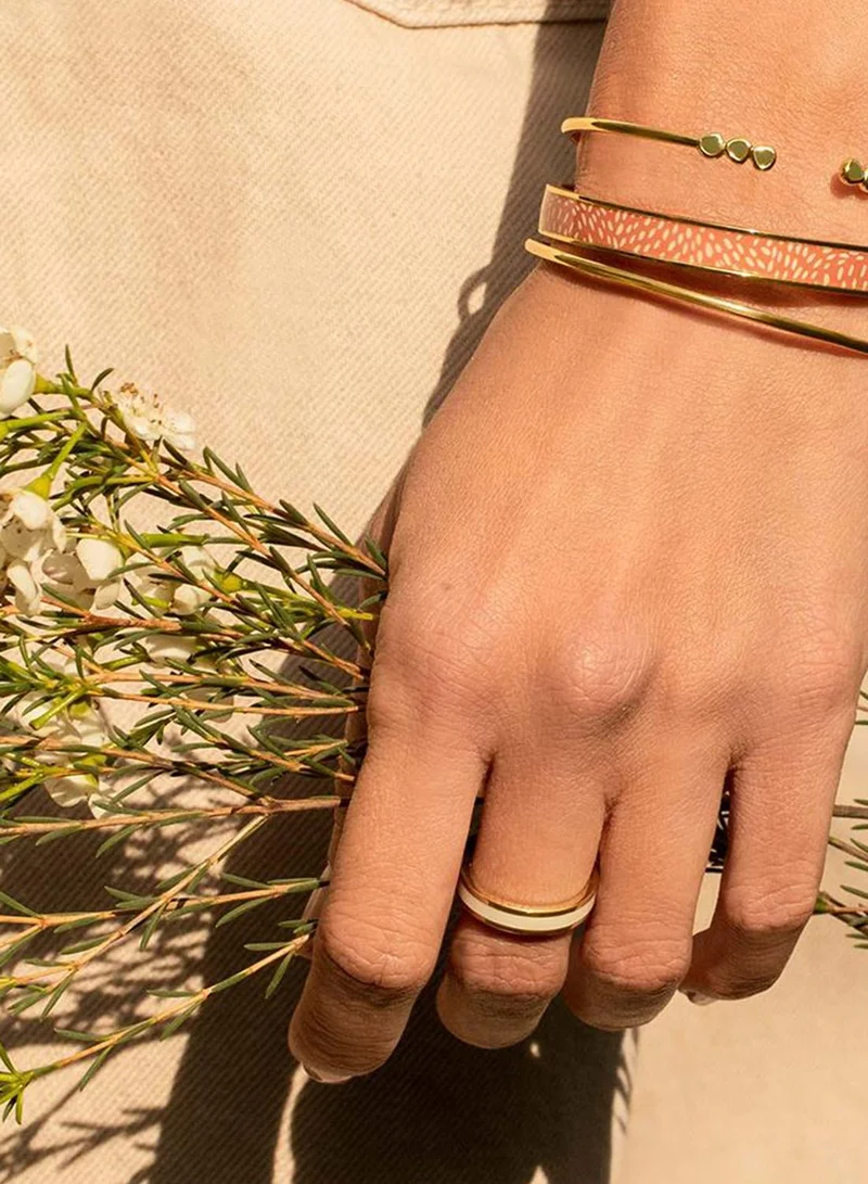 Bangle up Enamel Adjustable Thin Cuff