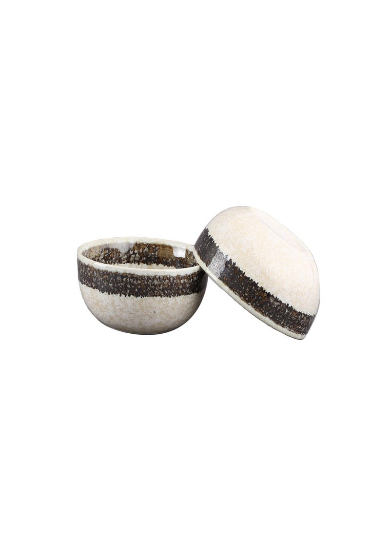 Caffeine Caffeine Ceramic Handmade White Marble Dinner Set (Set of 19 Pieces)  - Image 2