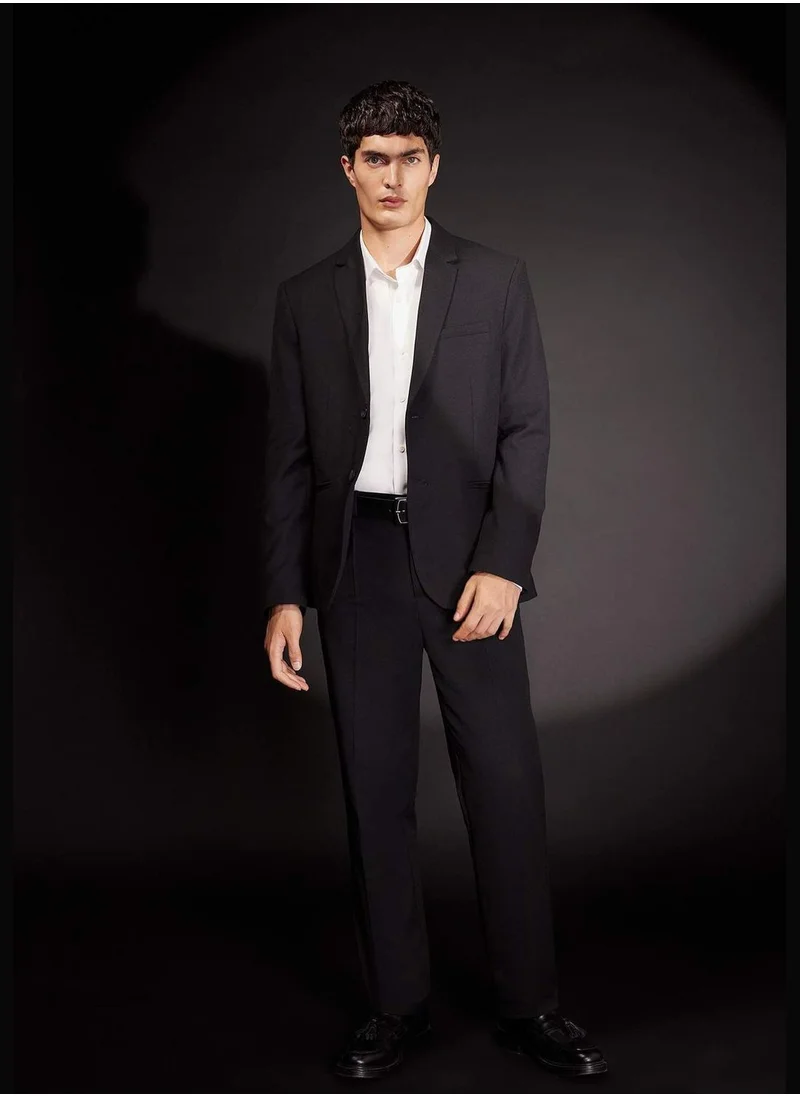 DeFacto Man Straight Fit Woven Woven Trousers