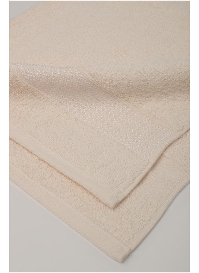 White Rose Towel 4 Piece Bathroom  Set - SERENITY - 550 GSM - 100% Cotton Terry - 2 Bath  70X140 cm & 2 Hand  50x90 cm-Premium Touch-Quick Dry - Super Absorbent-White  - Image 3