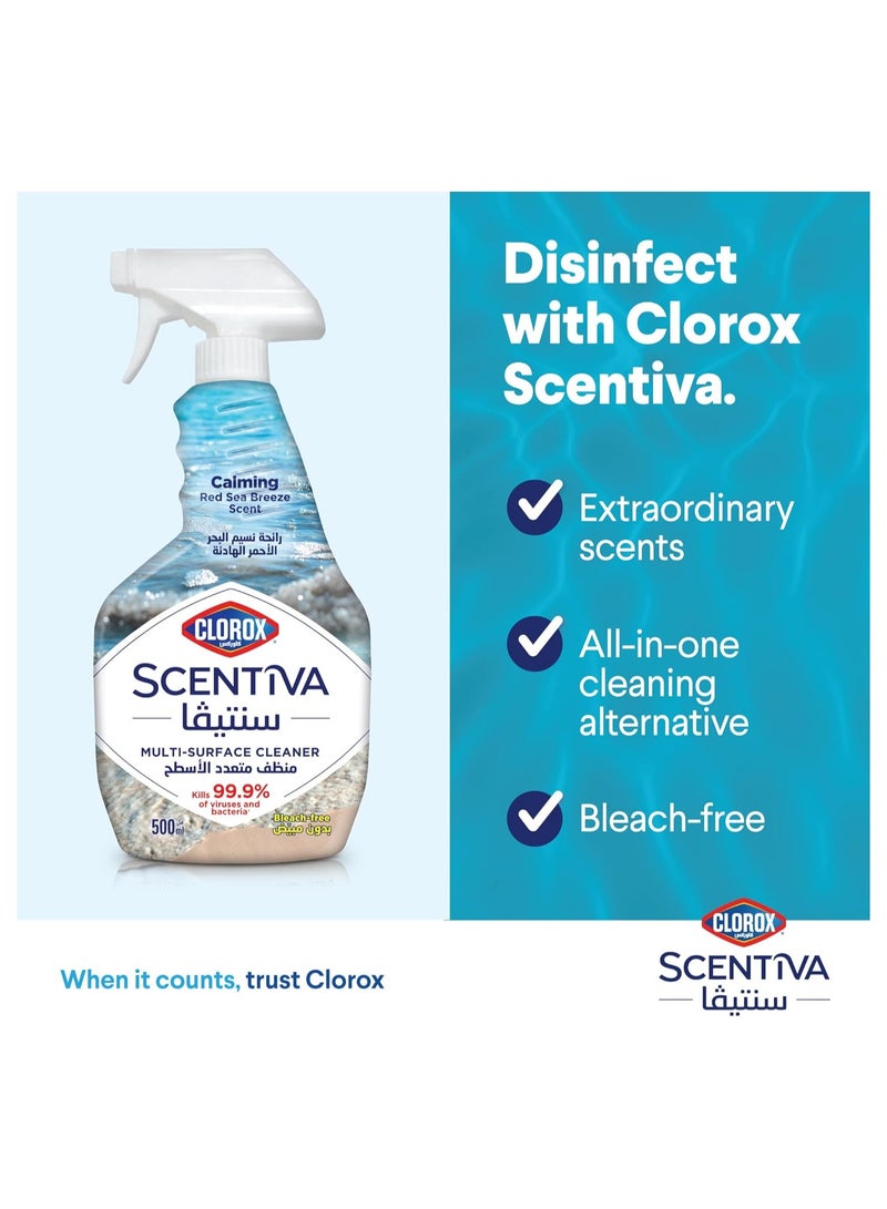 Clorox Scentiva Multi Surface Spray Cleaner Red Sea Breeze Bleach Free 500ml - Image 5