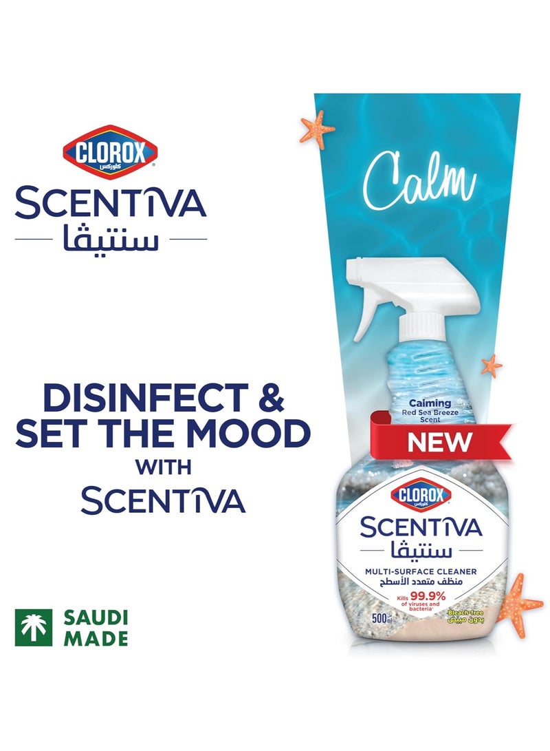 Clorox Scentiva Multi Surface Spray Cleaner Red Sea Breeze Bleach Free 500ml - Image 2