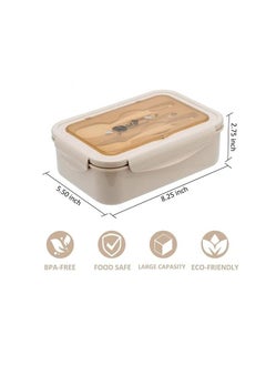Adando Adando Lunch Box for Kids & Adults - 1400 3 Compartment Bento Box with Cutlery - Lunch Containers Microwave & Freezer Safe & BPA  Free  -  Insulated Leak-Proof for Adults/Kids/Toddler/School - علبة الغداء للأطفال لانش بوكس للكبار  - Image 4