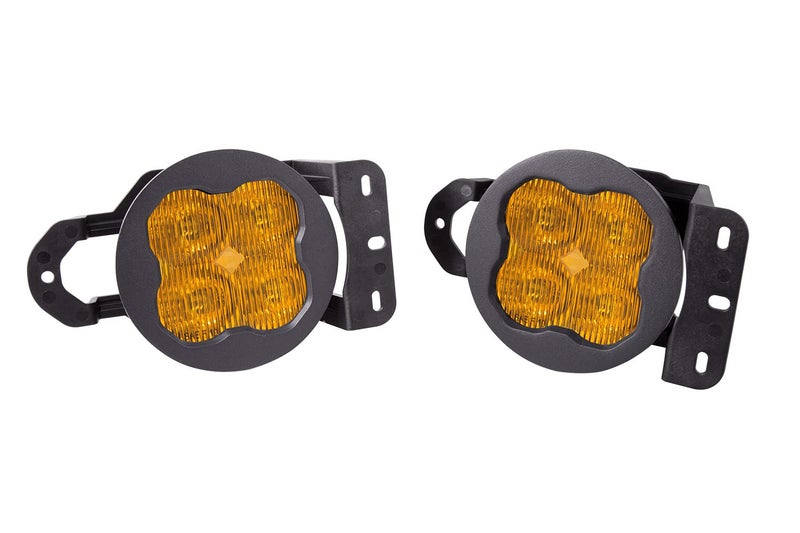 Diode Dynamics SS3 SAEDOT Type MS Fog Light Kit compatible with Jeep JK WranglerJT Gladiator Yellow SAE Fog Max