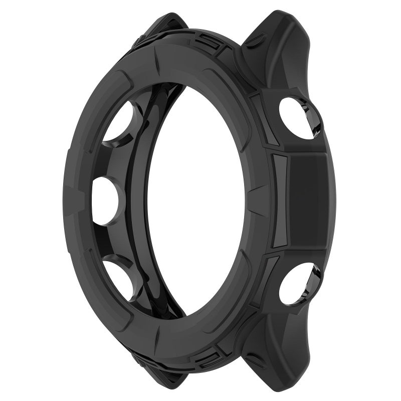 Protective Black Case With Hollow Armor Design For Garmin Forerunner 955 And Solar - Image 1