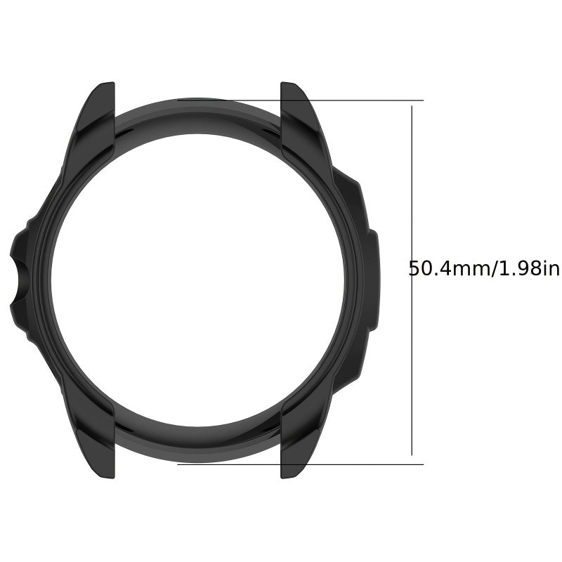 Protective Black Case With Hollow Armor Design For Garmin Forerunner 955 And Solar - Image 2