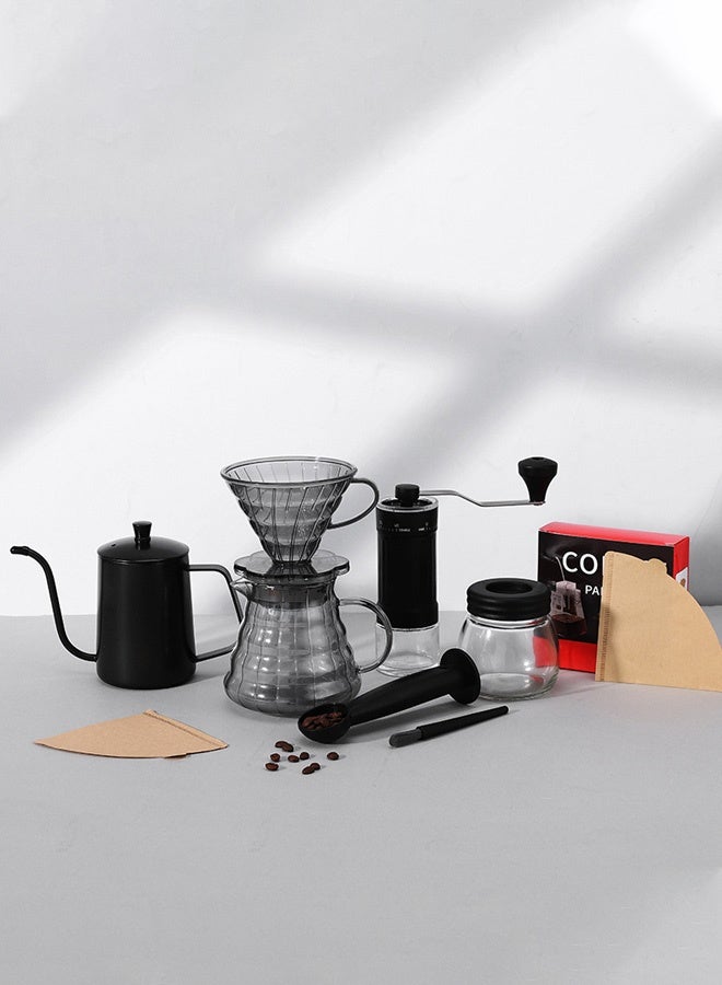 أوكاسا علبة هدايا للقهوة المسكوبة يدوياً، آلة قهوة يدوية صغيرة، مطحنة قهوة بالحبوب المنزلية - Image 1