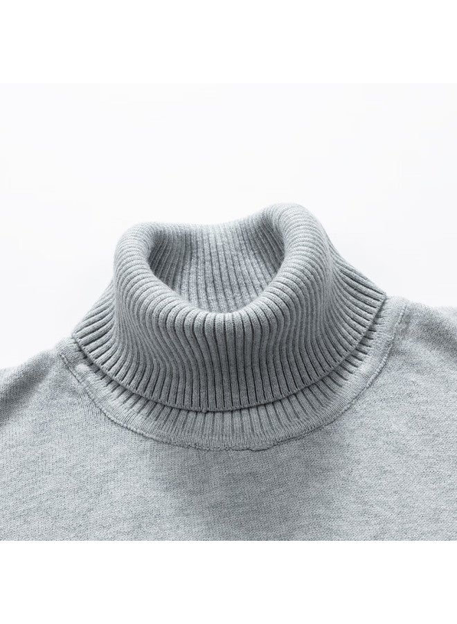 Tucano Men's Turtleneck Sweater Autumn Winter Fashion Knitwear Comfortable Warm Versatile Top Navy Blue 4XL - Image 1