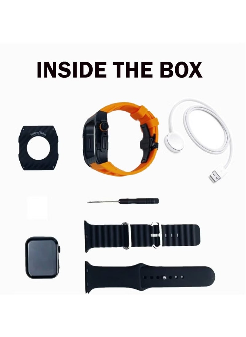 HainoTeko Richard M10 Smart Watch with Wireless Charger, 3 Pair Straps, and Inbuilt Protection Case – Premium Fitness Tracker, Heart Rate Monitor, Sleep & Activity Tracker for Men and Boys - Image 4