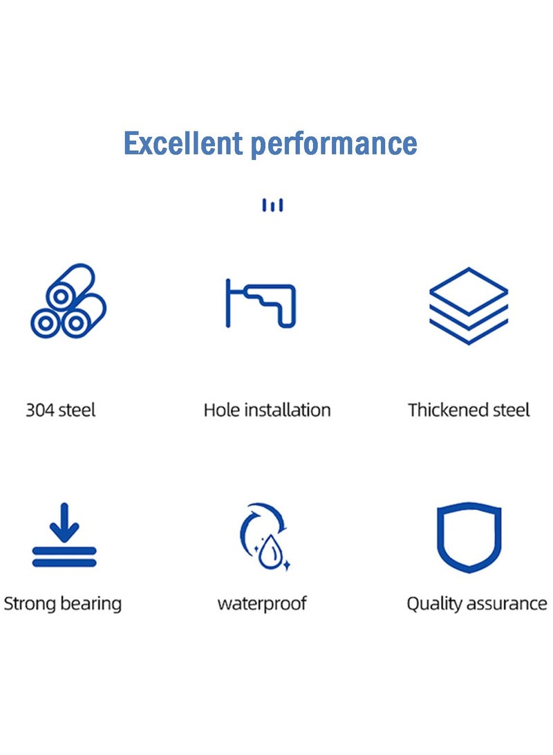 SYOSI 4PCS Shampoo Dispenser Holder, Lotion Dispenser Wall Holder Hand Soap Dispenser Wall Bracket Shower Gel Wall Container Holder Wall Mount Rack Bathroom Bottle Mount for Kitchen Bathroom Toilet - Image 2