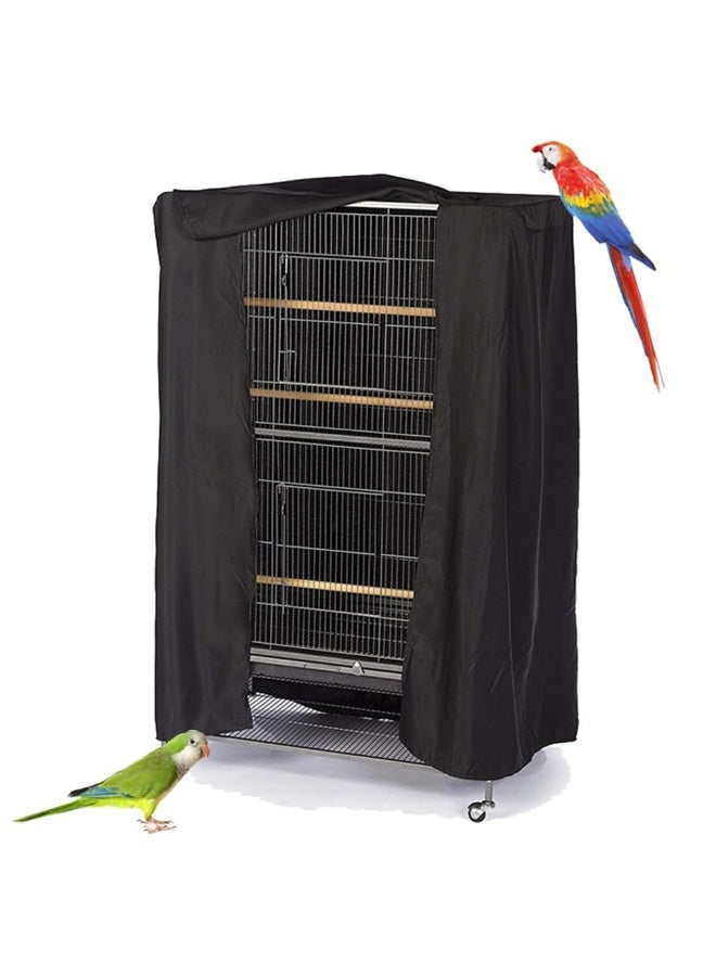 CMGTYYD Parrot Cage Cover, 122x104x69cm Large Parrot Birdcage Covers with Waterproof Sunproof, Blackout Breathable Birdcage Cover, Durable Washable Black out Birdcage Cover for Birds Sleep Rest - Image 1