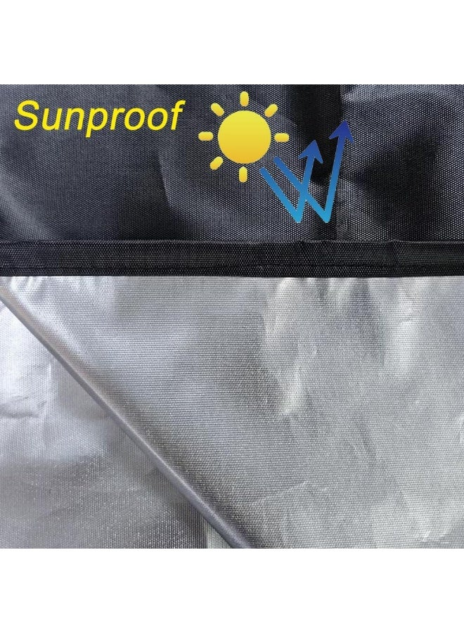 CMGTYYD Parrot Cage Cover, 122x104x69cm Large Parrot Birdcage Covers with Waterproof Sunproof, Blackout Breathable Birdcage Cover, Durable Washable Black out Birdcage Cover for Birds Sleep Rest - Image 4