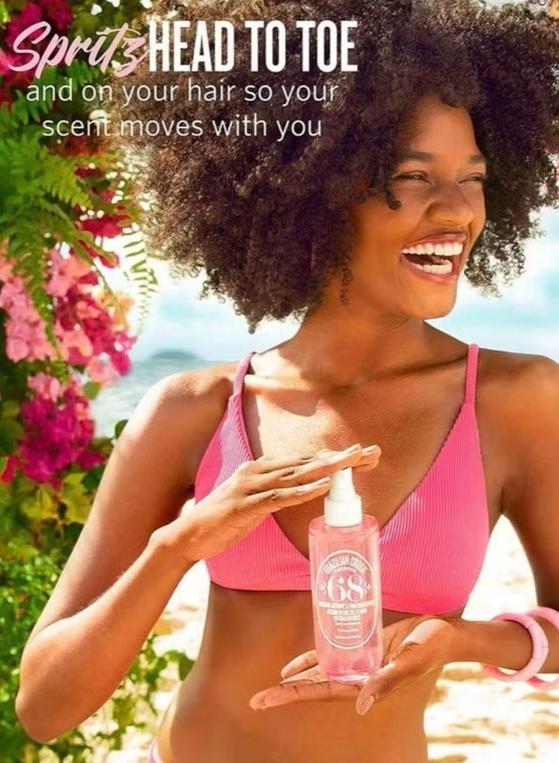 Sol de Janeiro Brazilian Crush Cheirosa 68 Beija Flor Perfume Mist – 90ml | Floral & Fruity Fragrance with Passionfruit, Pink Jasmine & Amber | Lightweight, Uplifting Scent for Women & Men - Image 4