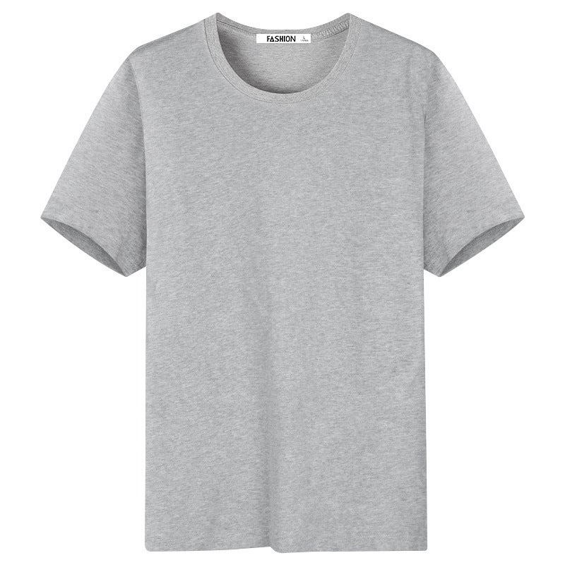 Men'S Ins Japanese T-Shirt Short-Sleeved Summer Loose Solid Color Base Shirt T-Shirt Teenager Round Neck T-Shirt - Image 4