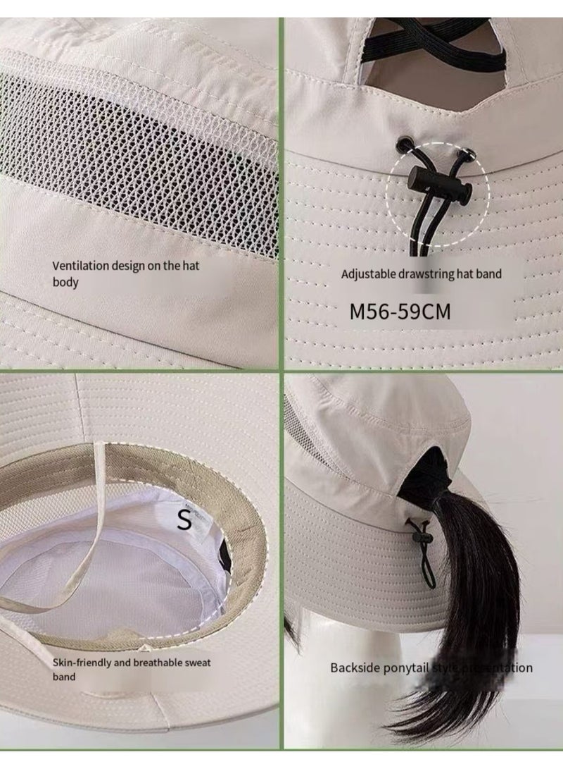 Alissa Men's and women's sun hats with UV protection UPF 50+for hiking, gardening, and fishing - Image 5