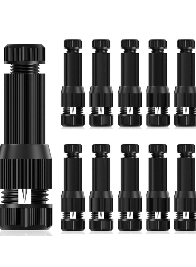 Excefore Low Voltage Wire Connectors AC 13V, Waterproof Landscape Lighting Connectors for 12/2 14/2 Gauge Cable, Ideal for Outdoor Path Lights, Spotlights, In-Ground Lights(Set of 10) - Image 1