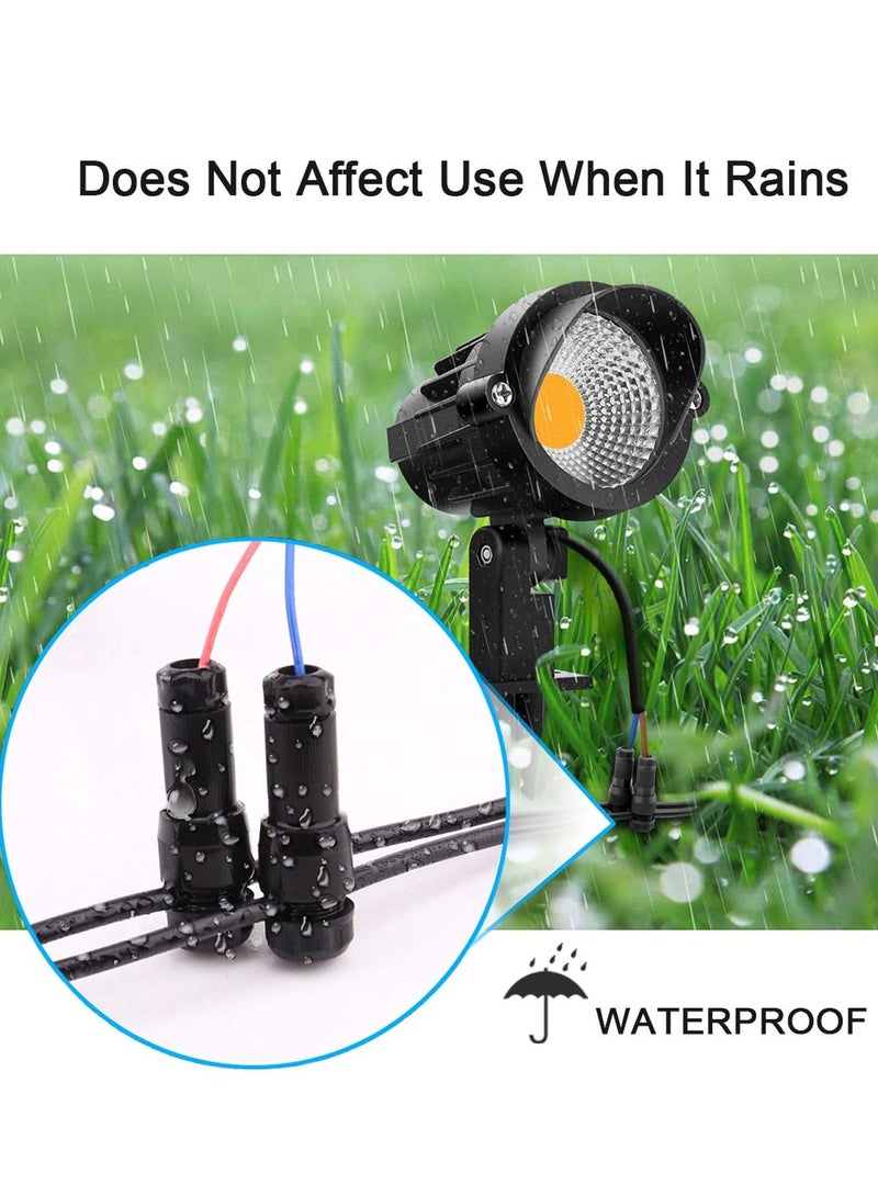 Excefore Low Voltage Wire Connectors AC 13V, Waterproof Landscape Lighting Connectors for 12/2 14/2 Gauge Cable, Ideal for Outdoor Path Lights, Spotlights, In-Ground Lights(Set of 10) - Image 5