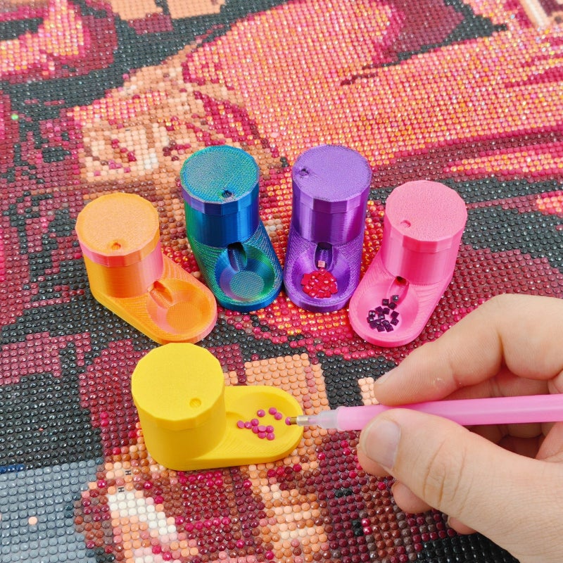 A Brand New Upgraded And Thickened 2 In 1 Diamond Painting Storage Tray Can With Multifunctional Diamond Grain Storage Box Anti Spill Diamond Storage Box 5D High Quality Material Diamond Painting Special Tool E - Image 4