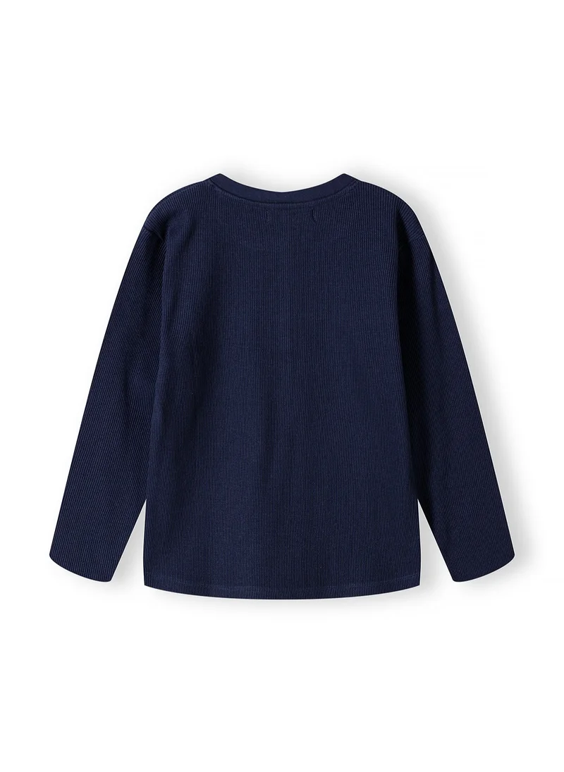 MINOTI Kids Boys  Waffle Henley Tee