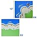 Peohud 6 Pack Island Building Block Base Plates 10 x 10 Inch Classic Baseplates for Beach Compatible with All Major Brands and Activity Table Great for Island and Water Landscapes - Image 4