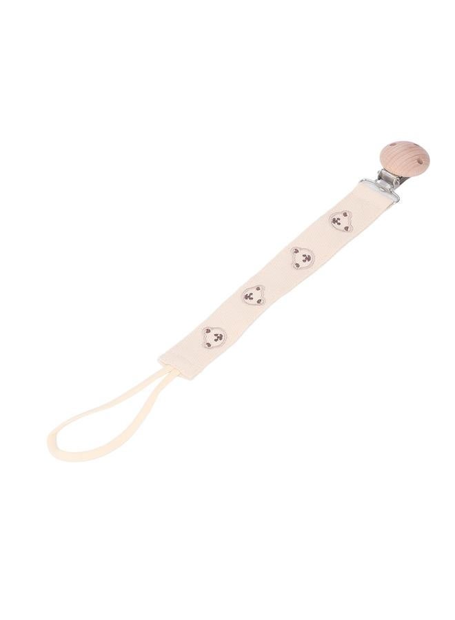 Pacifier Clip Cloth Baby Teething Toy Teether Chewing Holder Strap Easy Carrying for Infant Bear  - Image 5