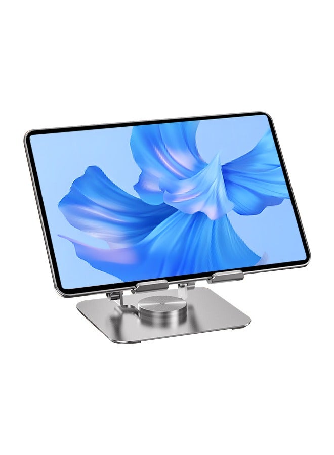 Aluminum Laptop Stand, 360° Rotating Base, Foldable and Adjustable Height, Easy to Carry, Suitable for Computers, Tablets, E-Readers  - Image 1