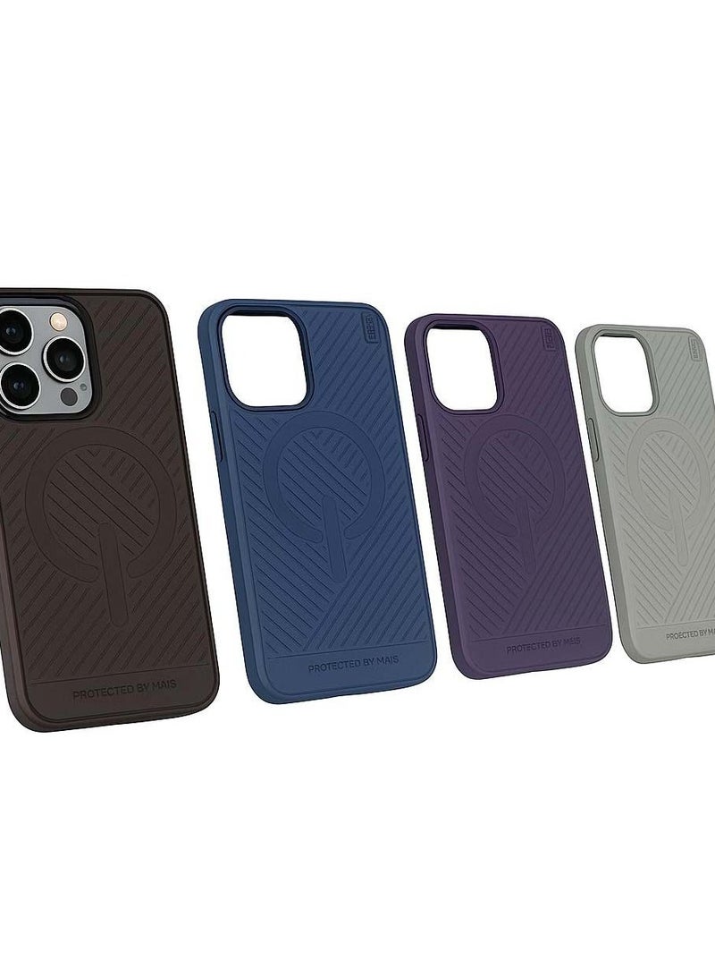 Yezler Premium Rubber Case for iPhone 15 Pro – MagSafe Compatible, Shockproof & Scratch-Resistant, High-Quality Durable Protective Cover, Soft Inner Silicone Lining, Slim & Lightweight Design,Full Edge Protection – Purple - Image 4