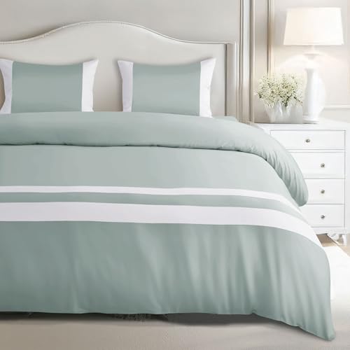 Spread Spain® Botanic Cotton 550 Thread Count Single Size Bedsheet (60x90) with 1 Pillow Cover (18x27) - Mint - Image 1