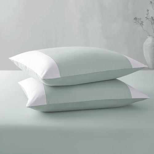Spread Spain® Botanic Cotton 550 Thread Count Single Size Bedsheet (60x90) with 1 Pillow Cover (18x27) - Mint - Image 5
