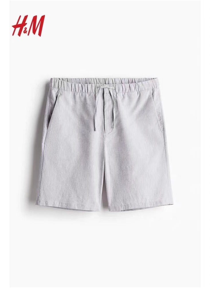H and M - HM Summer Thin Sports Pants With Elastic Waist And Loose Straight Leg Casual Shorts - Image 1
