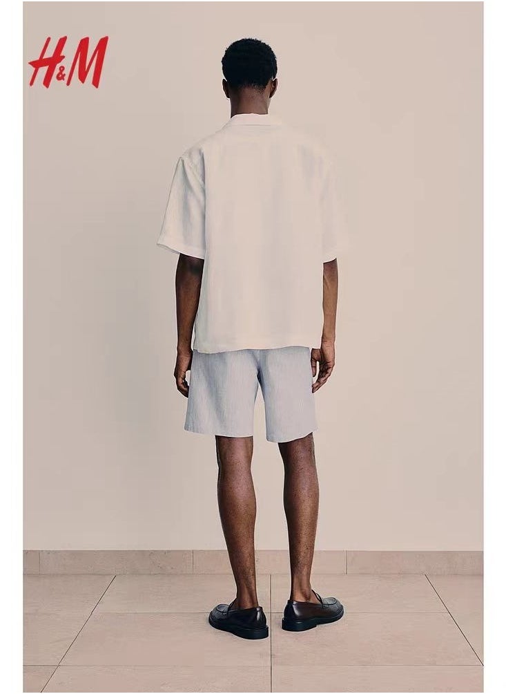 H and M - HM Summer Thin Sports Pants With Elastic Waist And Loose Straight Leg Casual Shorts - Image 1