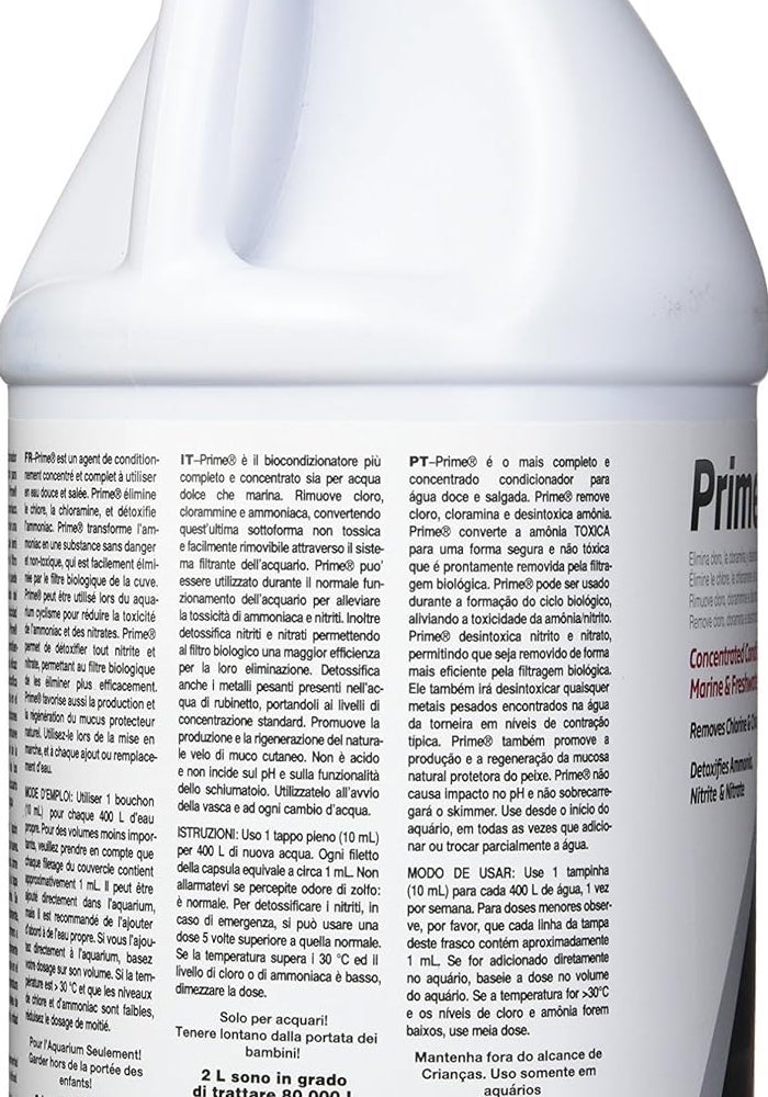 Seachem Prime Fresh and Saltwater Conditioner - 2L Chemical Remover and Detoxifier - Image 5