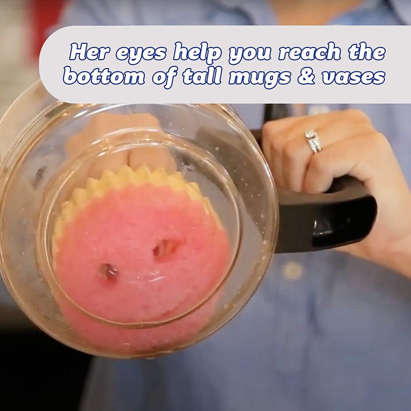 Scrub Daddy Dual Sided Sponge and Scrubber - Scrub Mommy - Scratch Free Sponge for Dishes and Home, Soft in Warm Water, Firm in Cold, Odor Resistant 4 Count - Image 5