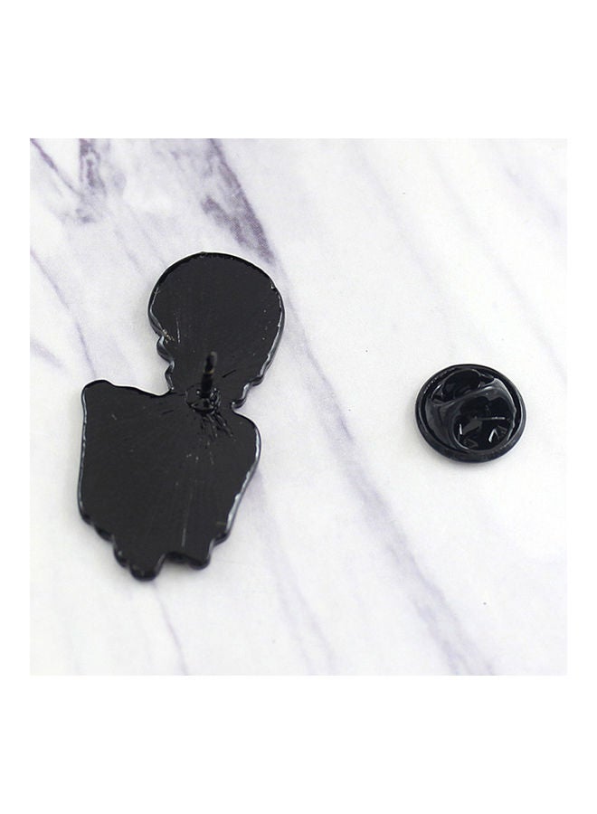Cool Enamel Skeleton Shirt Lapel Brooch Pin