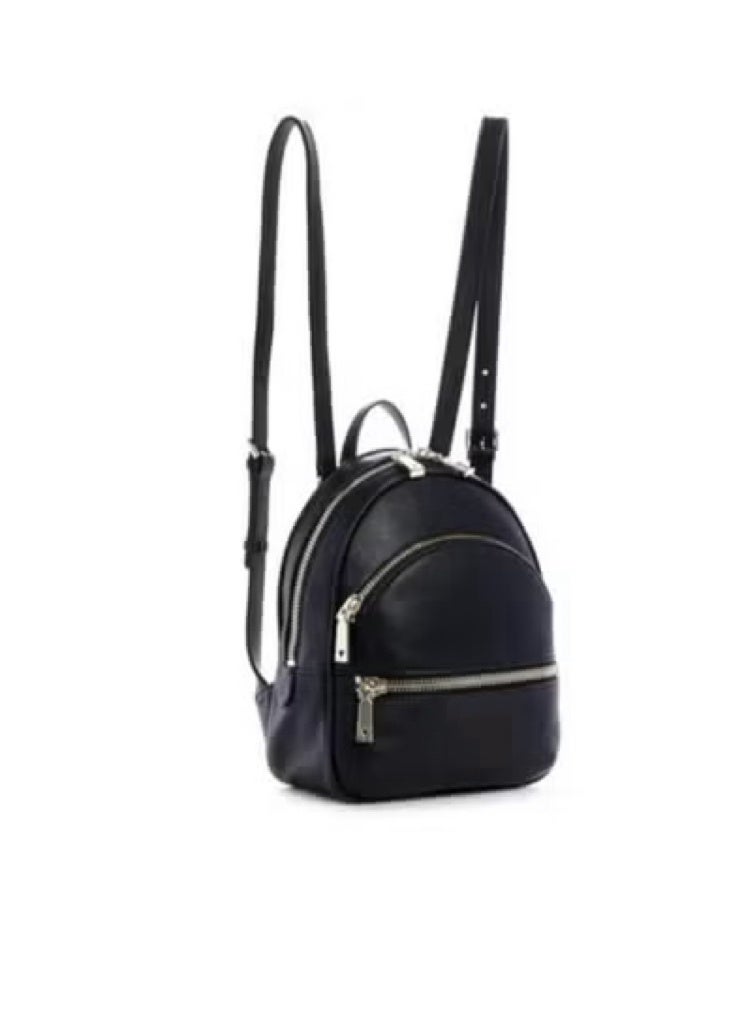 Women's Double-shoulder Bag, A Fashionable Backpack In Black - Image 1