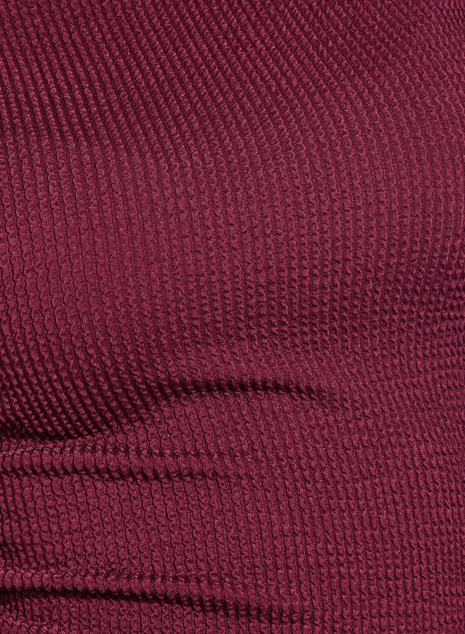 Styli Ribbed Knit Top with Boat Neck - Image 4