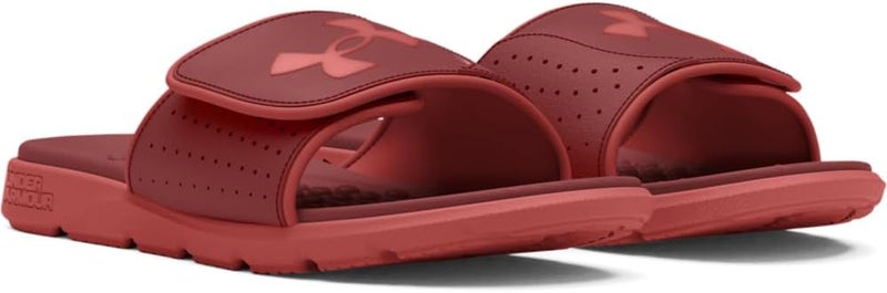 UNDER ARMOUR صندل أندر أرمور للرجال إجنيت برو سلايد - أحمر قرفة/أحمر سيدونا - Image 2