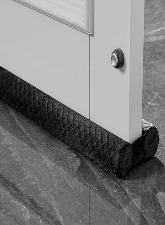Ciieyuo Premium Velvet Door Stop,Filling Adjustable Gap 30'' To 36'', Double Sided Windproof Seal, Easy Installation To Block Noise, Cold Air, Light, Dust And Currents - Image 1