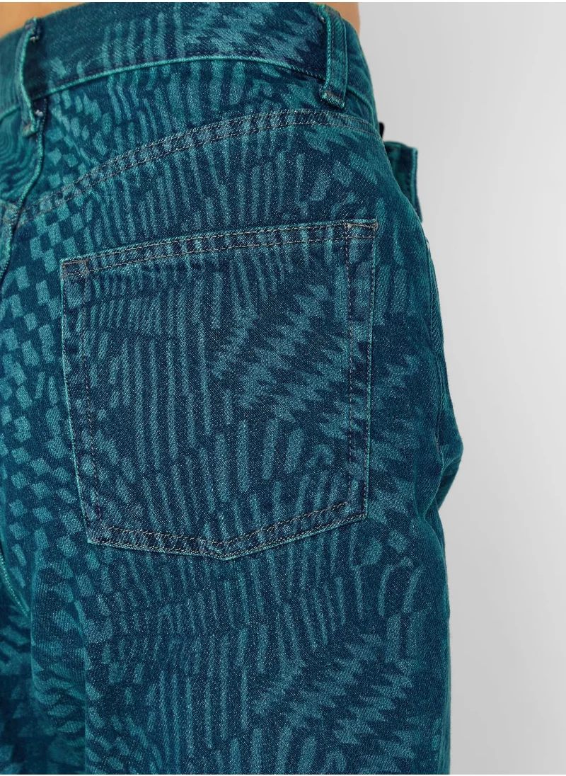 TOPSHOP High Waist Straight Jeans