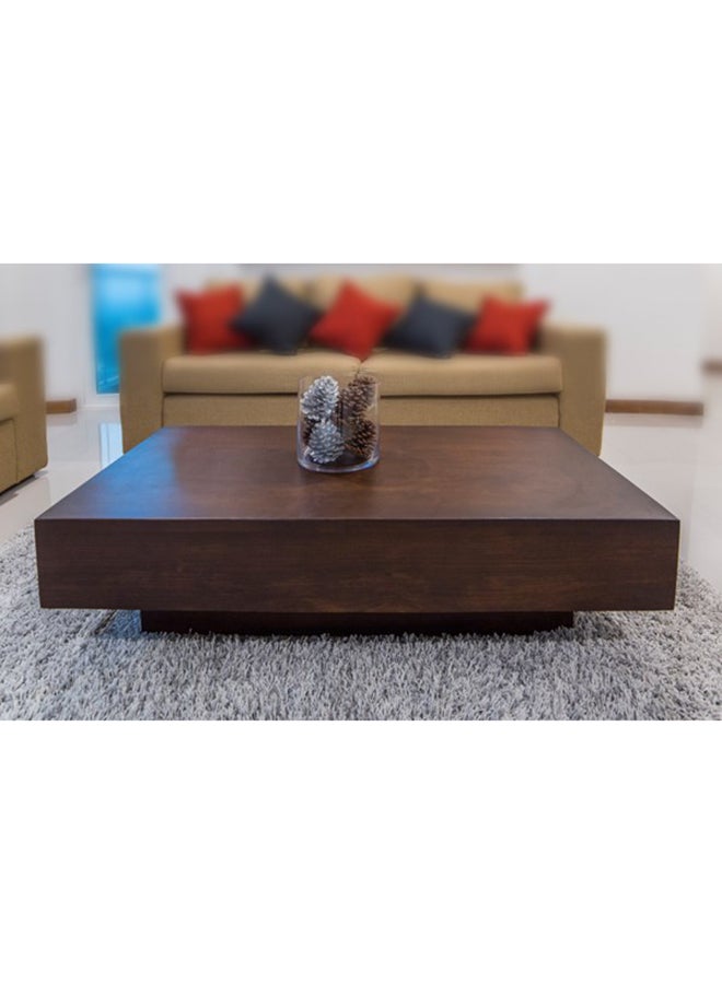 Coffee table 40x100x100 cm-Brown