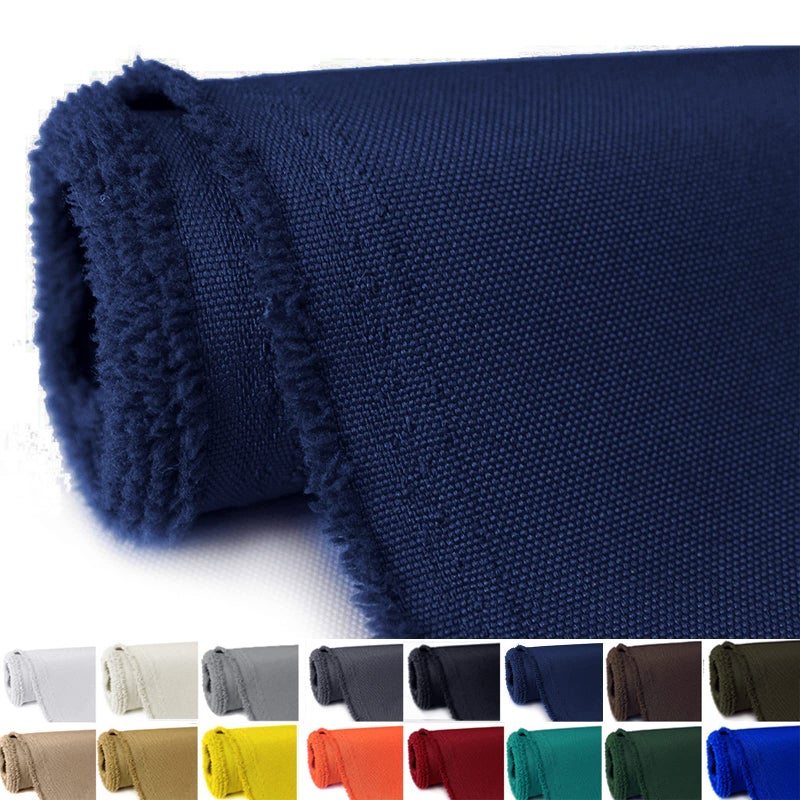 GeeComfy Waterproof Canvas Fabric by The Yard 58 W 600D Upholstery Polyester Material Indoor Outdoor Water Resistant Fabric for Chair Cushion Furniture Cover Sewing DIY Cloth 5 Yards Navy Blue