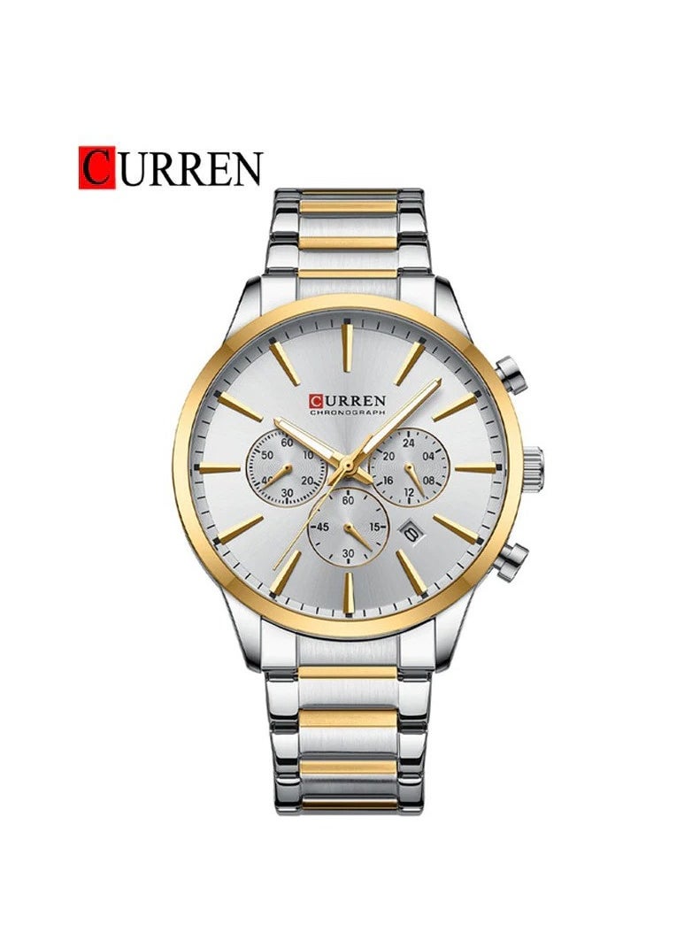CURREN CURREN 8435 Original Brand Stainless Steel Band Wrist Watch For Men  - Image 1