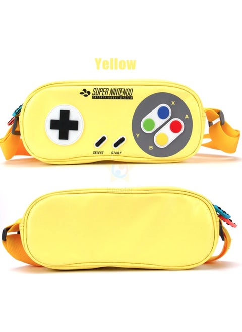 Nintendo Switch OLED Compatible Snes Patterned Bag Yellow