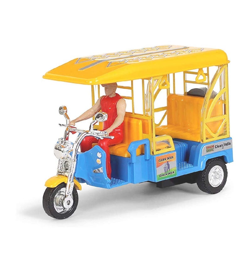 Centy Toys E Rickshaw with Realistic Design - Pull Back Action Toy - Image 1