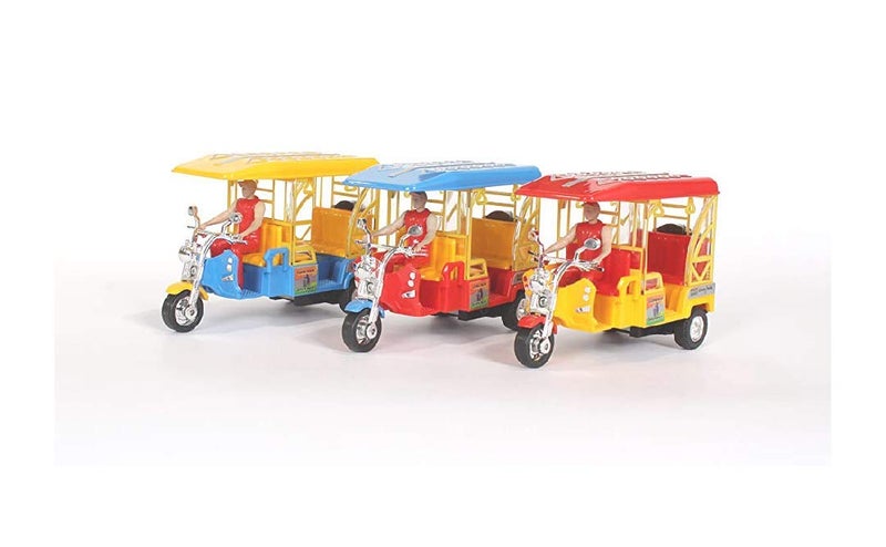 Centy Toys E Rickshaw with Realistic Design - Pull Back Action Toy - Image 4